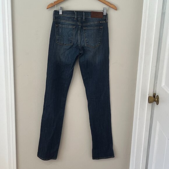 Lucky Brand Sophia Straight Size 2 Long Denim Distressed - Picture 8 of 11